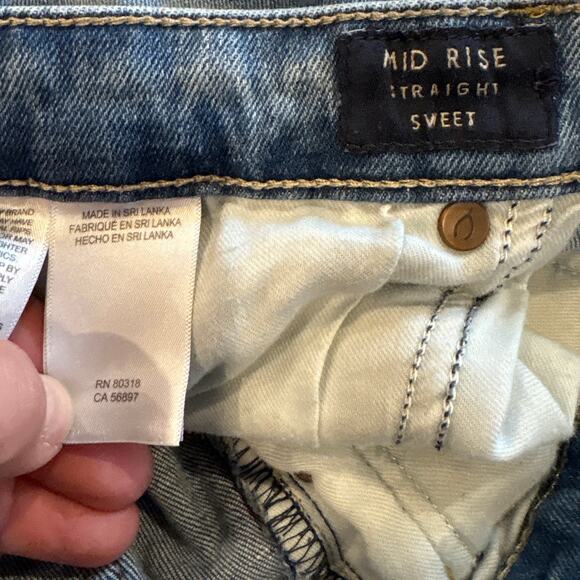 Lucky Brand Jeans Womens Size 10/30 Blue Ankle Mid Rise Straight Sweet Stretch - Picture 5 of 10